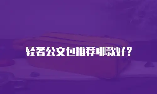 轻奢公文包推荐哪款好？