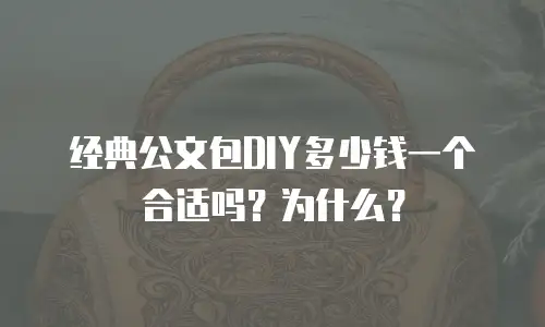 经典公文包DIY多少钱一个合适吗？为什么？
