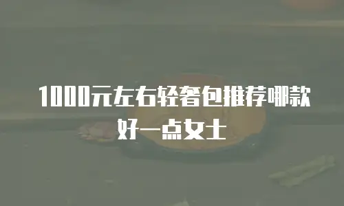 1000元左右轻奢包推荐哪款好一点女士