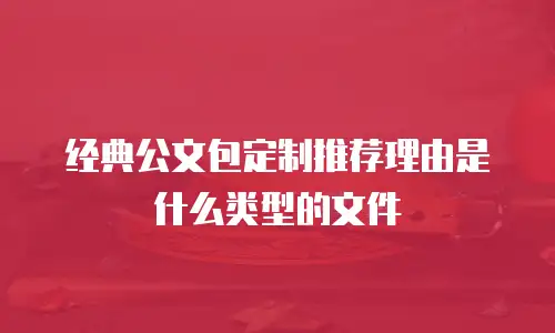 经典公文包定制推荐理由是什么类型的文件