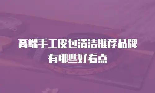 高端手工皮包清洁推荐品牌有哪些好看点