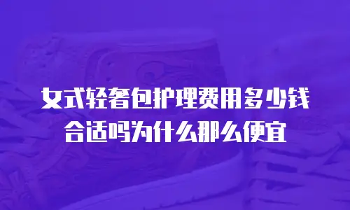 女式轻奢包护理费用多少钱合适吗为什么那么便宜