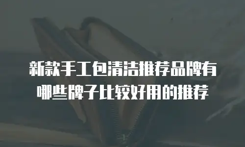 新款手工包清洁推荐品牌有哪些牌子比较好用的推荐