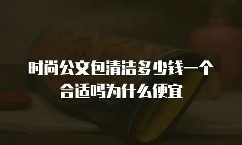 时尚公文包清洁多少钱一个合适吗为什么便宜