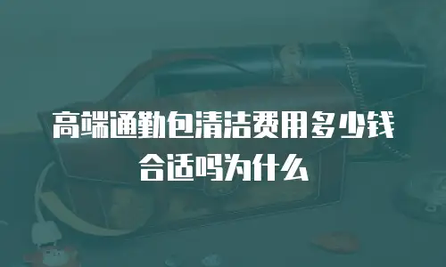 高端通勤包清洁费用多少钱合适吗为什么