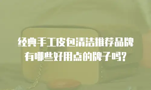 经典手工皮包清洁推荐品牌有哪些好用点的牌子吗?
