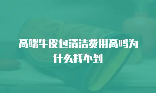 高端牛皮包清洁费用高吗为什么找不到