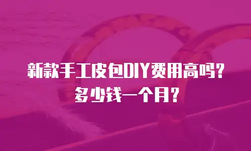 新款手工皮包DIY费用高吗？多少钱一个月？
