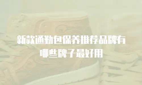 新款通勤包保养推荐品牌有哪些牌子最好用