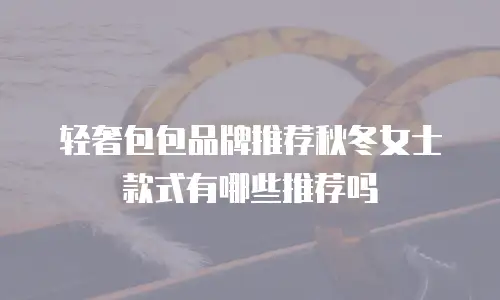 轻奢包包品牌推荐秋冬女士款式有哪些推荐吗