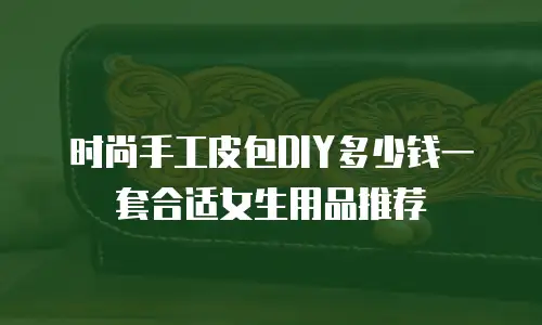 时尚手工皮包DIY多少钱一套合适女生用品推荐