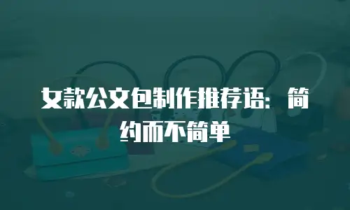 女款公文包制作推荐语：简约而不简单