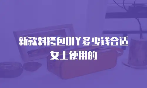 新款斜挎包DIY多少钱合适女士使用的