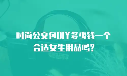 时尚公文包DIY多少钱一个合适女生用品吗？