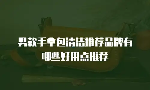 男款手拿包清洁推荐品牌有哪些好用点推荐