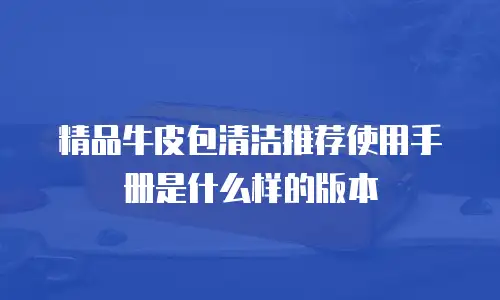 精品牛皮包清洁推荐使用手册是什么样的版本