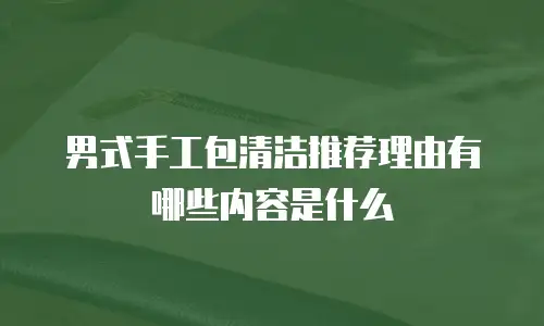 男式手工包清洁推荐理由有哪些内容是什么