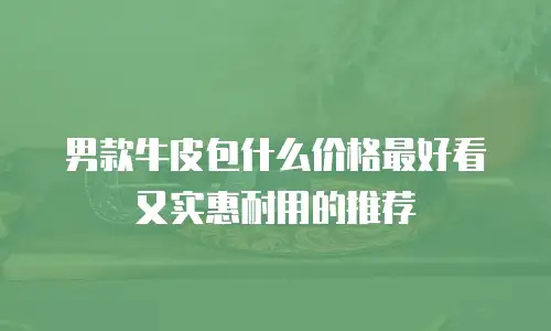 男款牛皮包什么价格最好看又实惠耐用的推荐