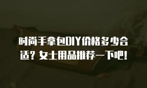 时尚手拿包DIY价格多少合适？女士用品推荐一下吧！