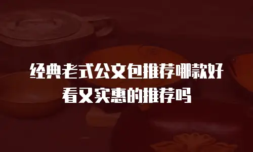 经典老式公文包推荐哪款好看又实惠的推荐吗