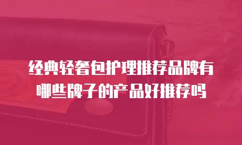 经典轻奢包护理推荐品牌有哪些牌子的产品好推荐吗