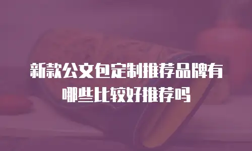 新款公文包定制推荐品牌有哪些比较好推荐吗