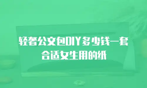 轻奢公文包DIY多少钱一套合适女生用的纸