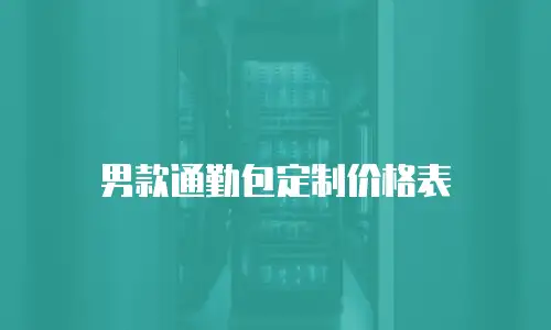 男款通勤包定制价格表