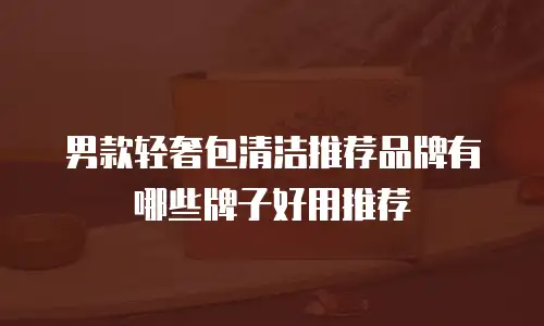 男款轻奢包清洁推荐品牌有哪些牌子好用推荐
