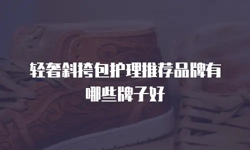 轻奢斜挎包护理推荐品牌有哪些牌子好