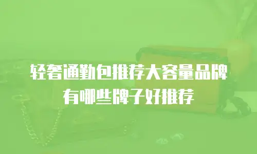轻奢通勤包推荐大容量品牌有哪些牌子好推荐