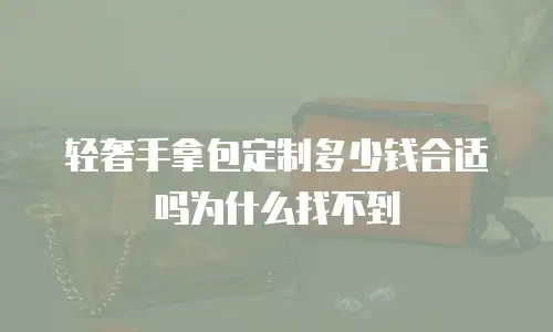 轻奢手拿包定制多少钱合适吗为什么找不到