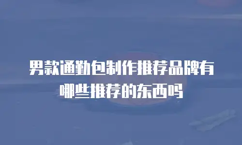 男款通勤包制作推荐品牌有哪些推荐的东西吗