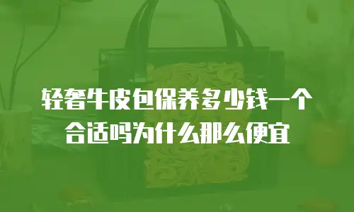 轻奢牛皮包保养多少钱一个合适吗为什么那么便宜