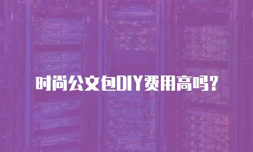时尚公文包DIY费用高吗？