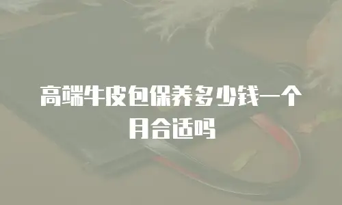 高端牛皮包保养多少钱一个月合适吗