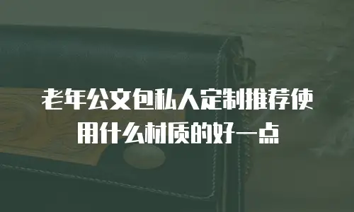 老年公文包私人定制推荐使用什么材质的好一点