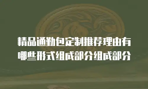 精品通勤包定制推荐理由有哪些形式组成部分组成部分
