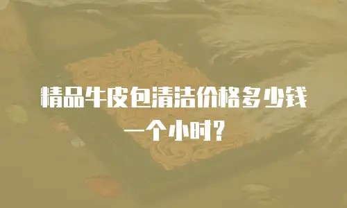 精品牛皮包清洁价格多少钱一个小时？