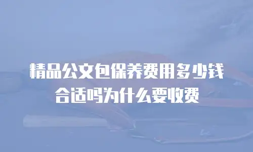精品公文包保养费用多少钱合适吗为什么要收费