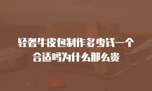 轻奢牛皮包制作多少钱一个合适吗为什么那么贵