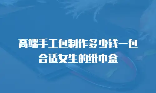 高端手工包制作多少钱一包合适女生的纸巾盒