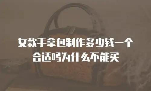 女款手拿包制作多少钱一个合适吗为什么不能买