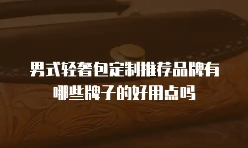 男式轻奢包定制推荐品牌有哪些牌子的好用点吗