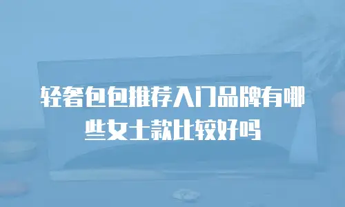 轻奢包包推荐入门品牌有哪些女士款比较好吗
