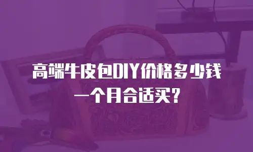 高端牛皮包DIY价格多少钱一个月合适买？