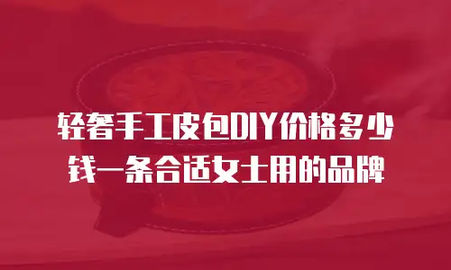 轻奢手工皮包DIY价格多少钱一条合适女士用的品牌