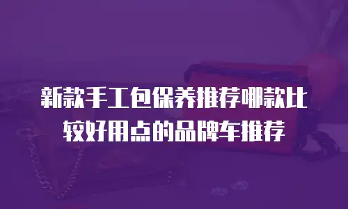新款手工包保养推荐哪款比较好用点的品牌车推荐