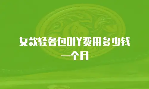 女款轻奢包DIY费用多少钱一个月