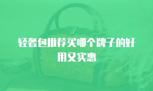 轻奢包推荐买哪个牌子的好用又实惠